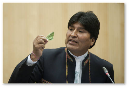 prezident bolivii protiv narkopolitiki ssha