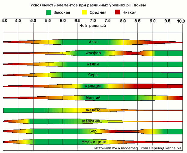 pH soil nutrient uptake