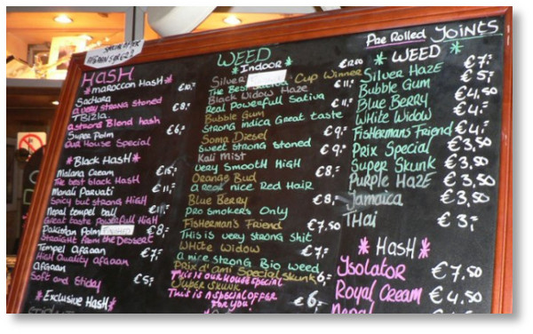 marijuana-coffee-shop-menu